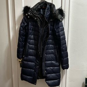 Andrew Marc Down Puffer with Fox Fur Removable Hood